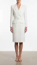 Blazer dress in cloud white
